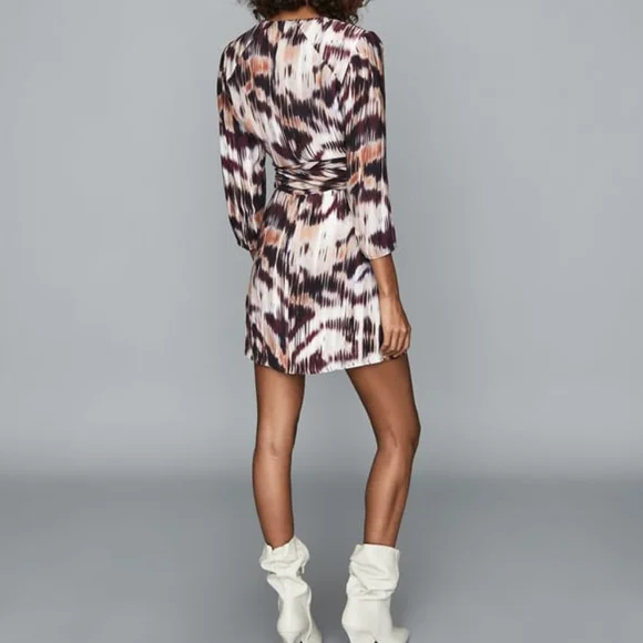 NWT REISS | Orla Ikat Mini Dress - Picture 4 of 4
